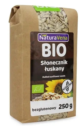 Słonecznik łuskany bezglutenowy 250 g - Naturavena (EKO)