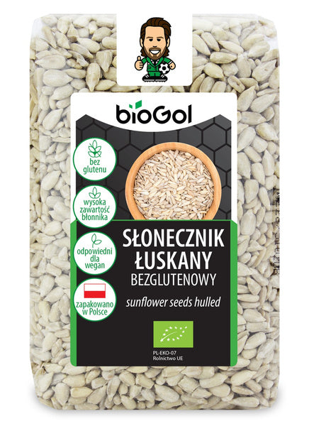 Słonecznik łuskany bezglutenowy 350 g - Biogol (EKO)