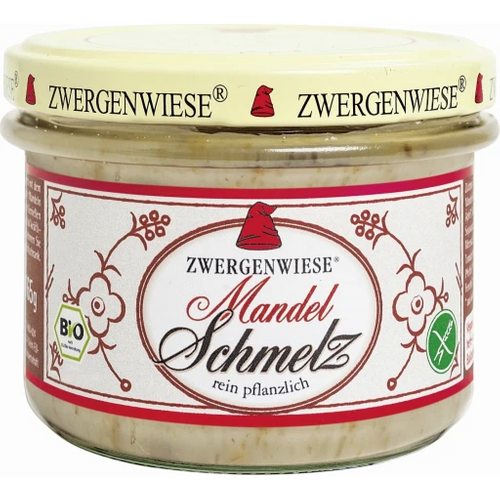 Smalczyk wegański z migdałami bezglutenowy 150 g - Zwergenwiese (EKO)