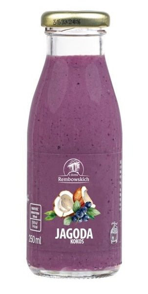 Smoothie jagodowo kokosowe 250 ml - Rembowscy