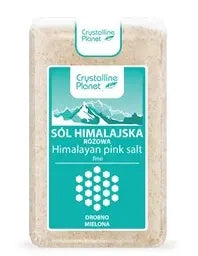 Sól himalajska różowa drobna 600 g - Crystalline Planet