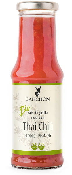 Sos thai chili wegański bezglutenowy 210 ml - Sanchon (EKO)