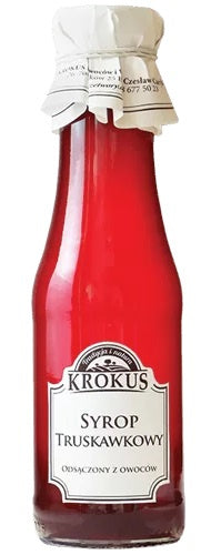 Syrop truskawkowy bezglutenowy 280 ml - Krokus