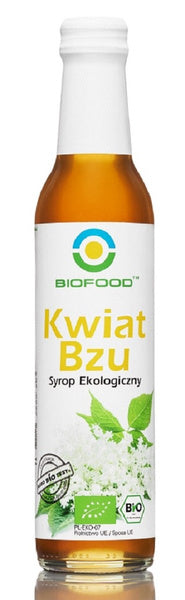 Syrop z kwiatów czarnego bzu bezglutenowy 250 ml - Bio Food (EKO)