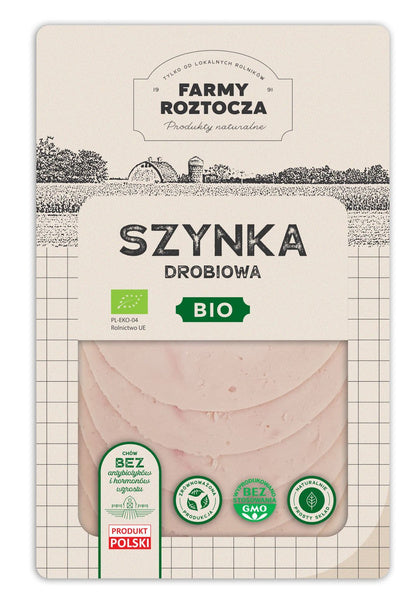 Szynka drobiowa plastry 100 g - Farmy Roztocza (EKO)