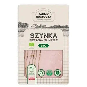 Szynka na maśle pieczona ekologiczna plastry 100 g - Farmy Rotocza (EKO)