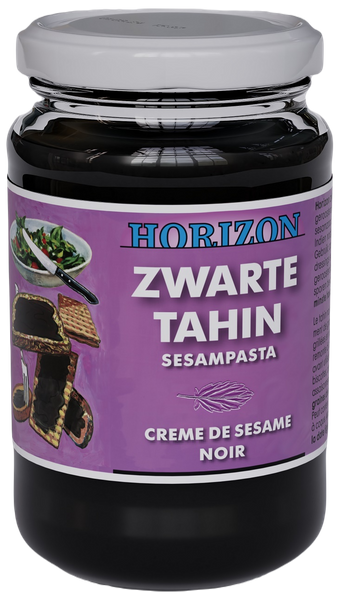 Tahini czarne pasta sezamowa z czarnego sezamu bezglutenowe 350 g - Horizon (EKO)