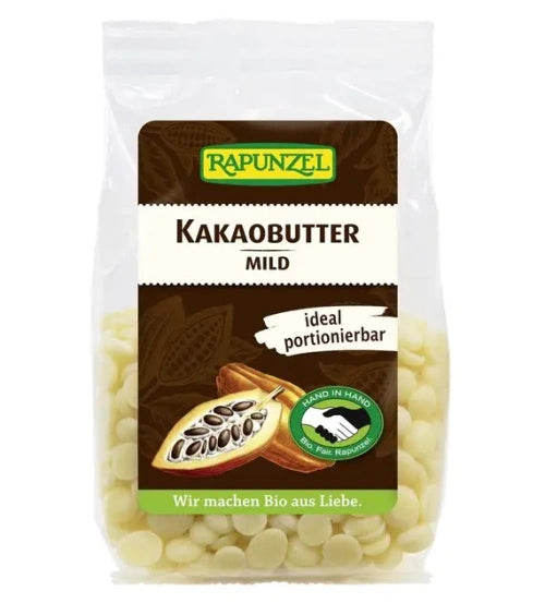 Tłuszcz kakaowy w krążkach 100 g - Rapunzel (EKO)