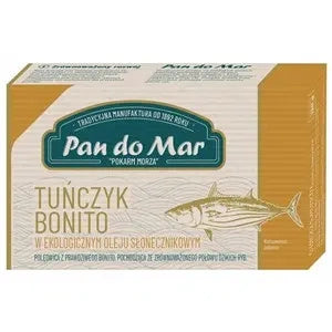 Tuńczyk bonito w BIO oleju słonecznikowym 120 g (90 g) - Pan Do Mar