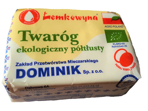 Twaróg półtłusty (ok. 0,27 kg) - Łemkowyna (EKO)