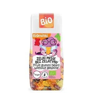 Wegańskie żelki bez żelatyny misie bezglutenowe 100 g - Biominki (EKO)