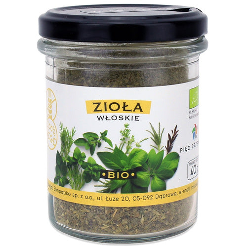 Zioła włoskie bezglutenowe 40 g - Pięć Przemian (EKO)