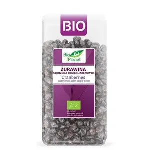 Żurawina słodzona sokiem jabłkowym 400 g - Bio Planet (EKO)