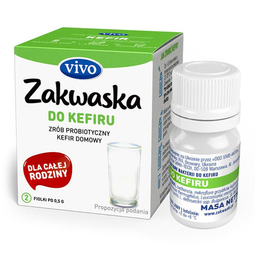 Żywe kultury bakterii do kefiru "zakwaska" bezglutenowe 1 g 2 szt. - Vivo